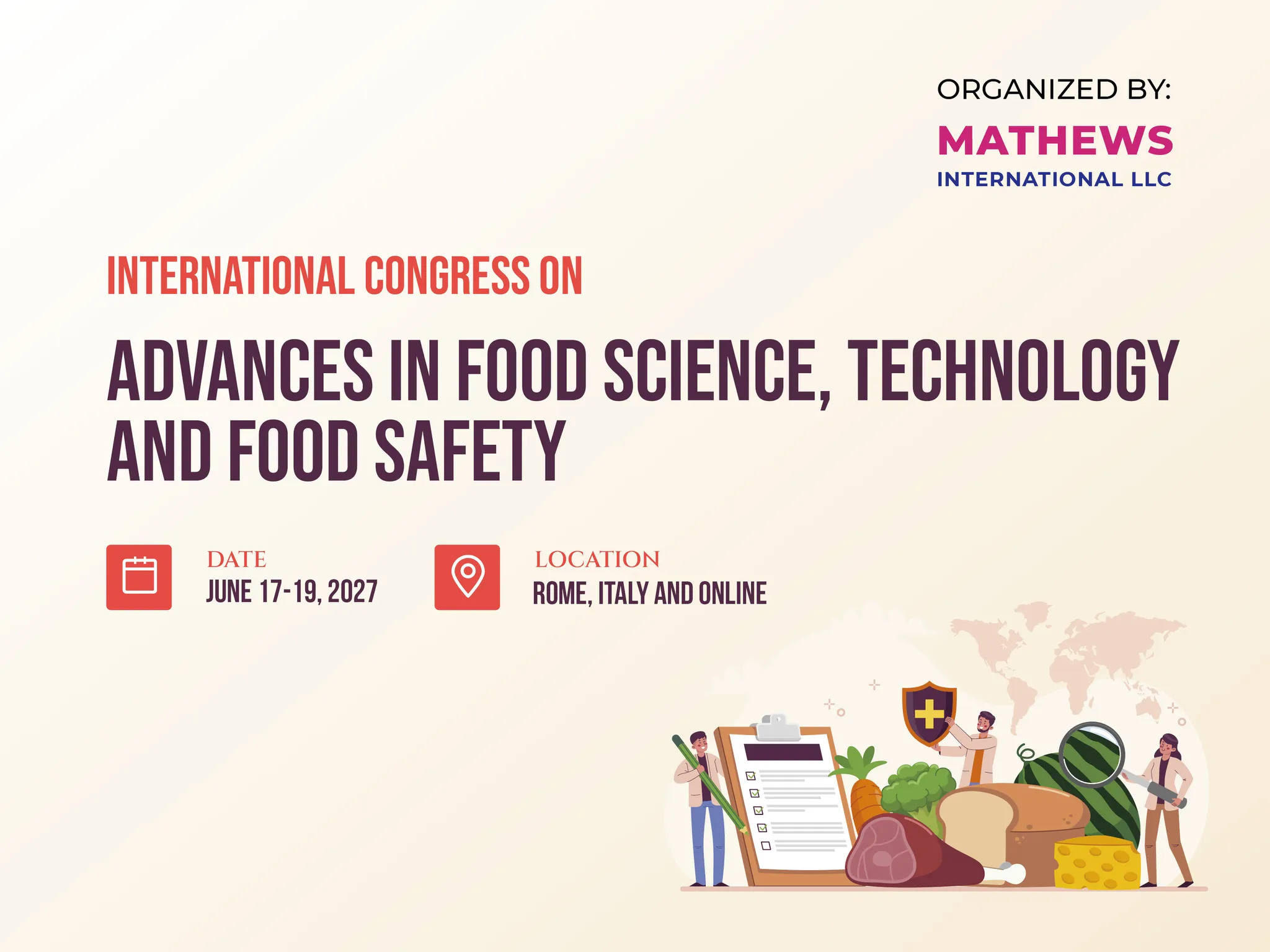 International Congress on Advances in Food Science, Technology and Food Safety